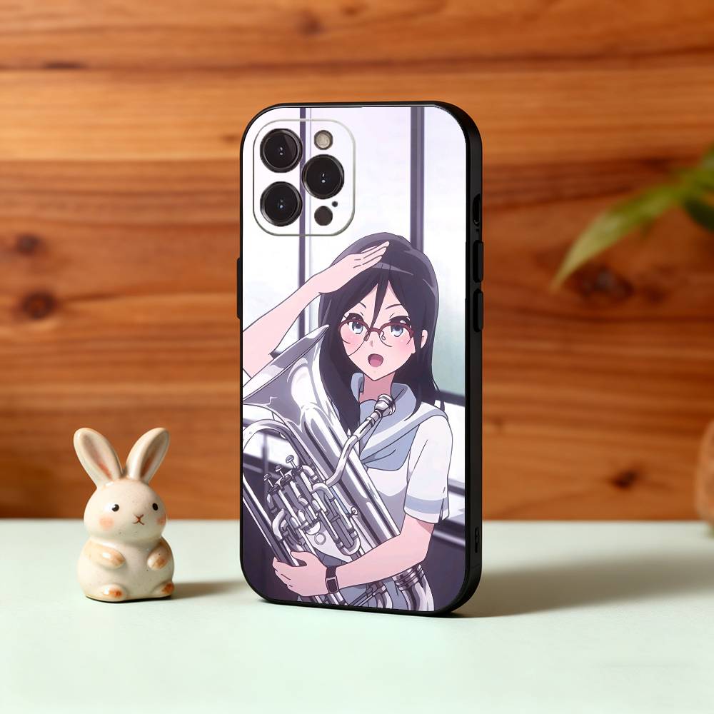 Anime S-Sound! E-Euphonium Phone Case For iPhone17,16,15,14,13,12,Plus,Pro Max, 5G Others Soft Black Cover