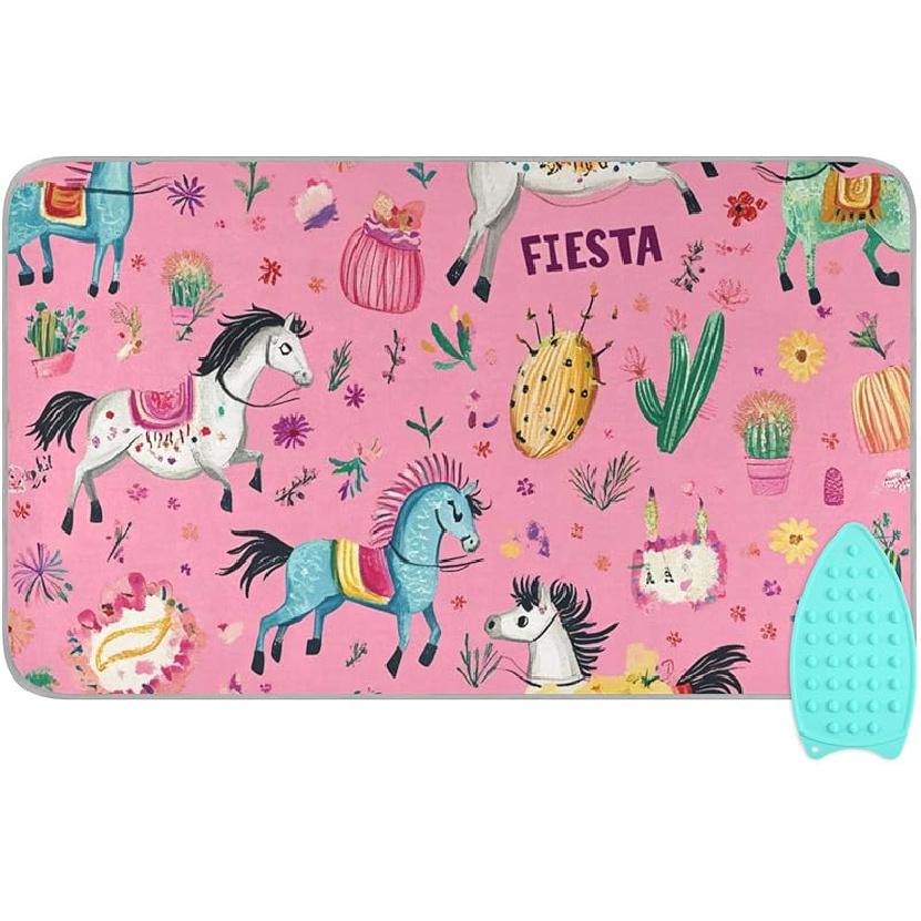 Ironing Mat Portable Ironing Pad Ironing Blanket for Table Top Heat Resistance Double-Side Using Travel Large 47.2 x 27.6 Inch Foldable Lightweight