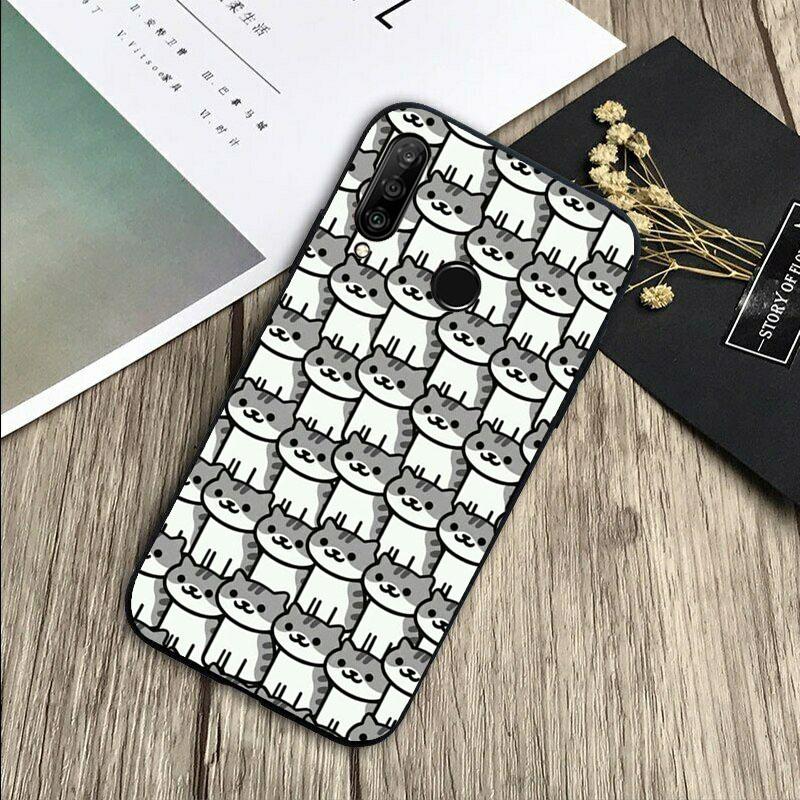 Funny cute cats For Huawei Nova 8i 11i 12i 12s 9 10 SE Y60 Y70 Y90 Y72 Y73 Y61 Y91 P60 Pro P30 P40 Lite Case