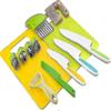 Toddler Kitchen Utensil Set - Toddler Safe Kitchen Knife Set For Real-life Cooking With Toddler Safe Plastic Knives - Kids Cutting Board