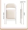Versatile Foldable Chair Sturdy Metal Build with Comfort-padded Striped Seat Space-Saving Design Ideal for Home, Office Outdoor