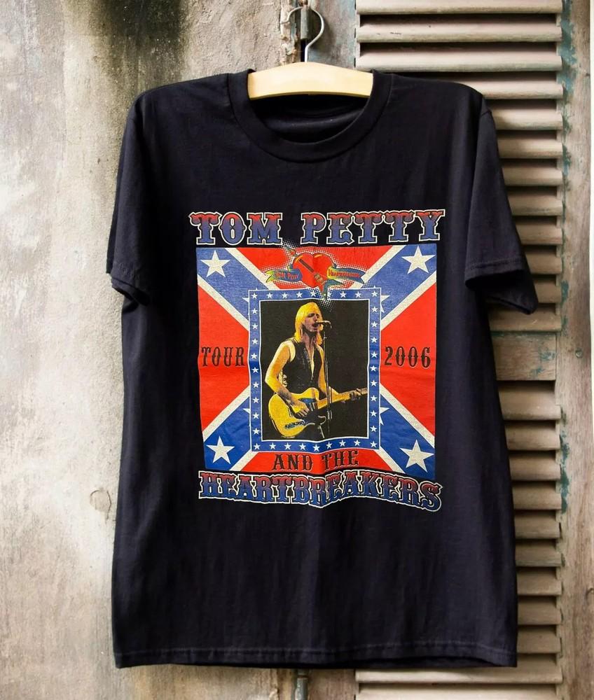 Vintage 00s Tom Petty Band Tee Gift For Fan Black All Size Shirt