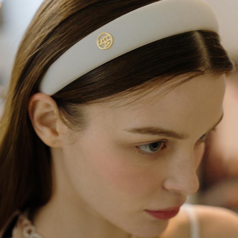 

HAS HA059 Классическая повязка для волос с круглым логотипом black