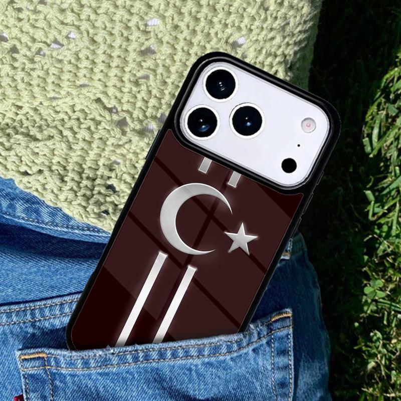 Turkei Turkey Ataturk Flag Soft Phone Case For iPhone 17 AIR 16 Pro Max 15 14 Pro 11 12 13 Shockproof Silicone Cover