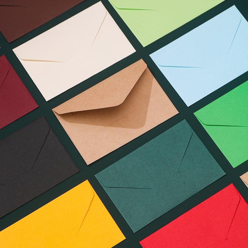 Vintage Mini Kraft Paper Business Gift Card Envelopes