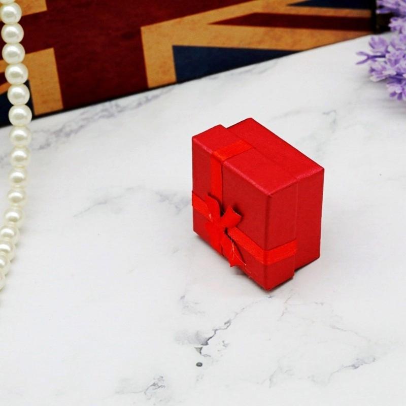 Pack of 30 Jewelry Gift Storage Boxes Small Cardboard Box with Lid and Bowknot for Rings Pendants Necklaces Earrings