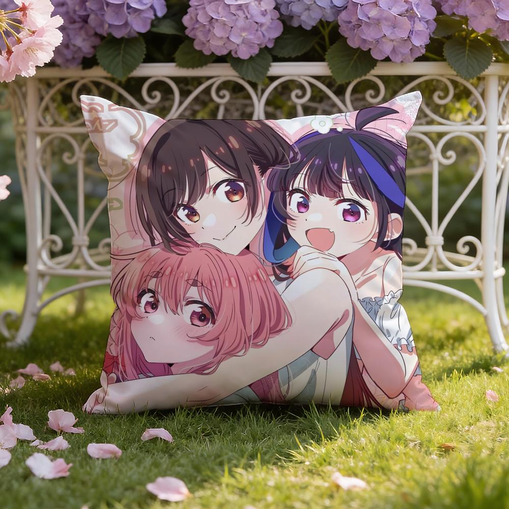 O-Okarishimasu Anime Cushion Cover Home & Car Dual-Scene Pillow Cover: Reversible for Premium Comfort