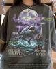 Great White Shark Pelagic Tyrant Storm Watch Ocean Predator Comfort Colors® Tshirt, Sailing Ship Lighthouse Sea Creature Tees,