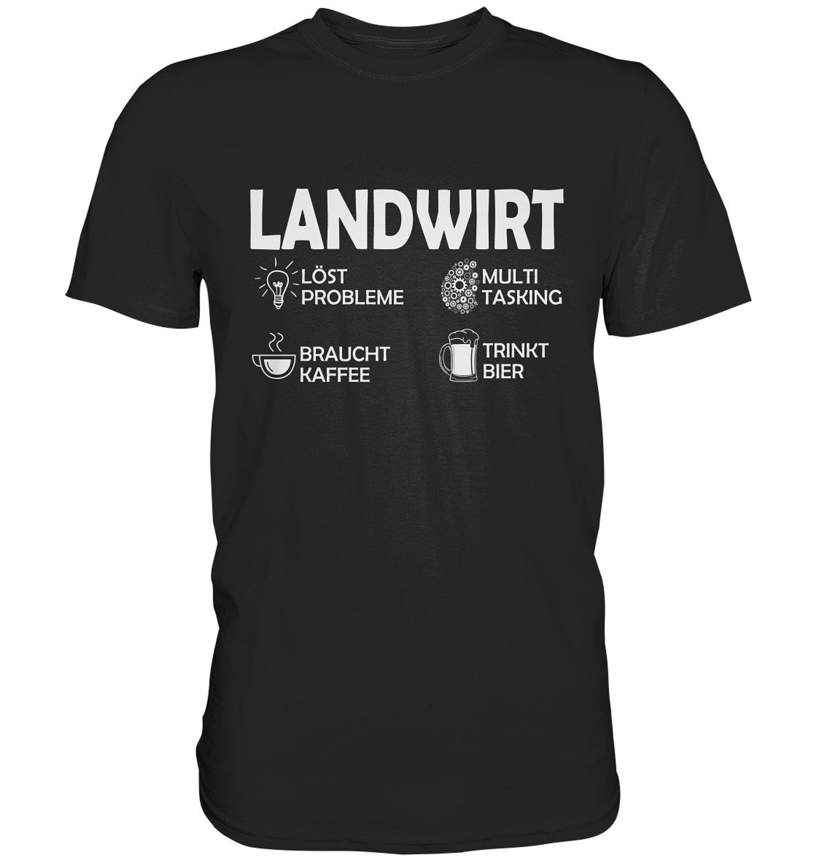 T Shirt Farmer with Saying • Farmer Gift • Tractor Farm Farmers Tractors Fun - Premium Shirt M