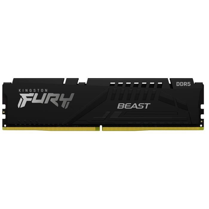 Mémoire DDR5 - KINGSTON FURY - Beast Black - 8Go - 6000MT/s - ECC sur puce