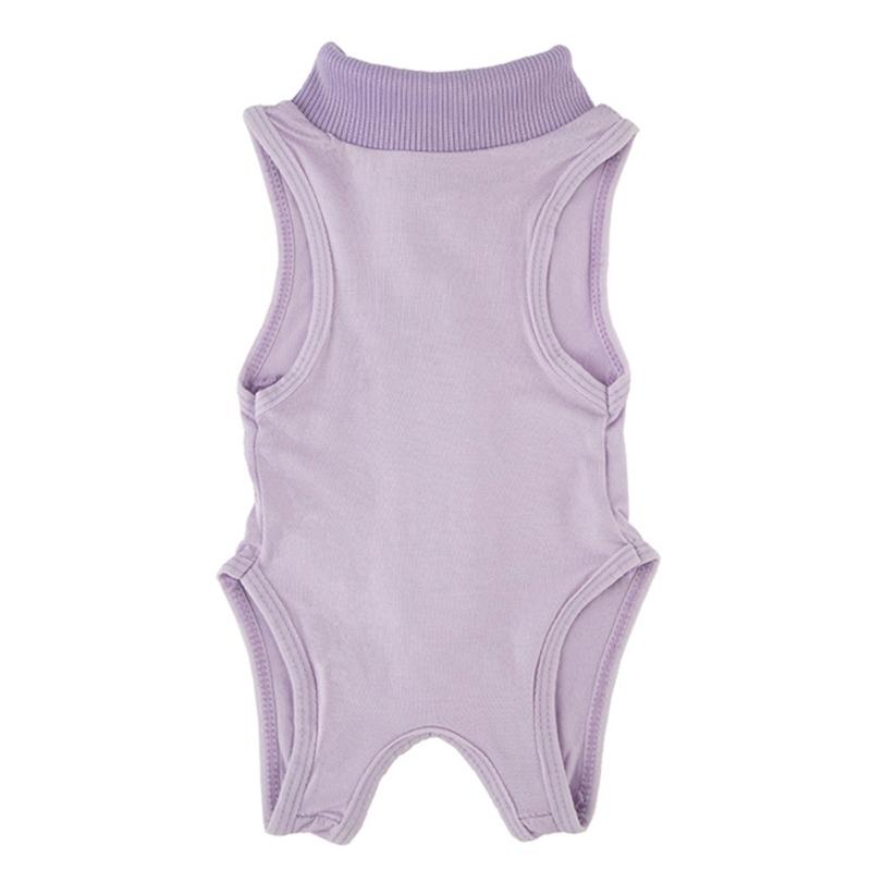 Pet Recovery Suit for Cats After Surgeries Protects Abdominal Area from Licking Features Tailored Opening for Male Cats