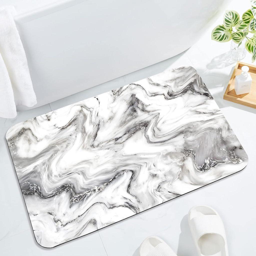 Luxury Marble Bathroom Floor Mat - Dirt-Resistant and Easy To Clean