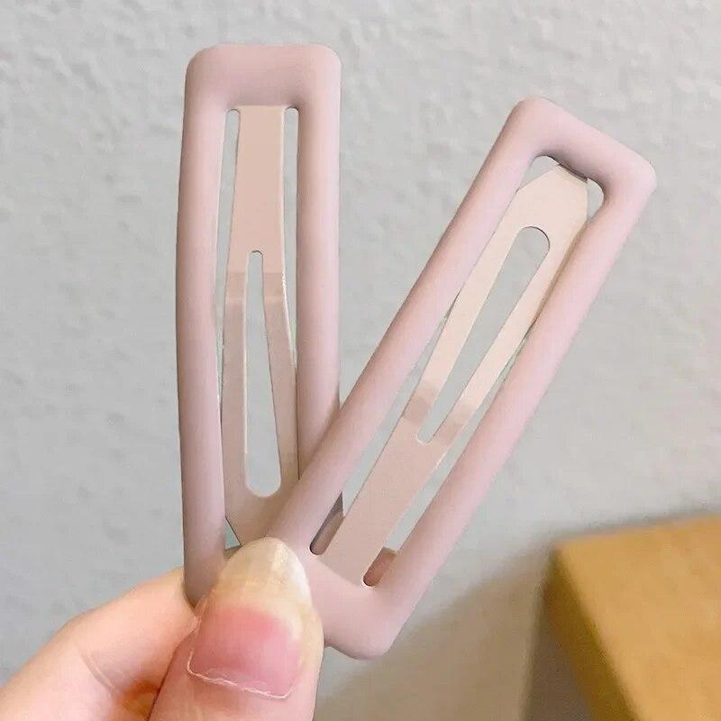 Frosted Rectangle BB Clips Barrettes Women Arrange Broken Hairpins Girl Fashion Hair Clips Headwear Ornaments Hair Styling Tools