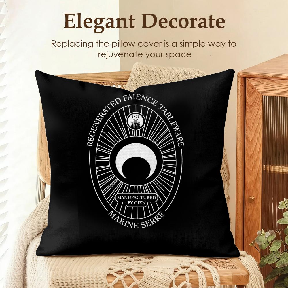 

Fashion MMarine SSerre Cushion Cover Natural Linen Organic Fabric DoubleSided Printing Sofa Home Decor Gift Pillow Case 30x30cm