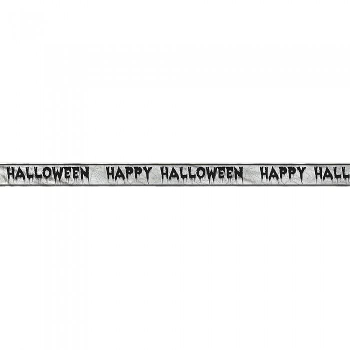 Unique Party Happy Halloween Foil Spider Web Banner