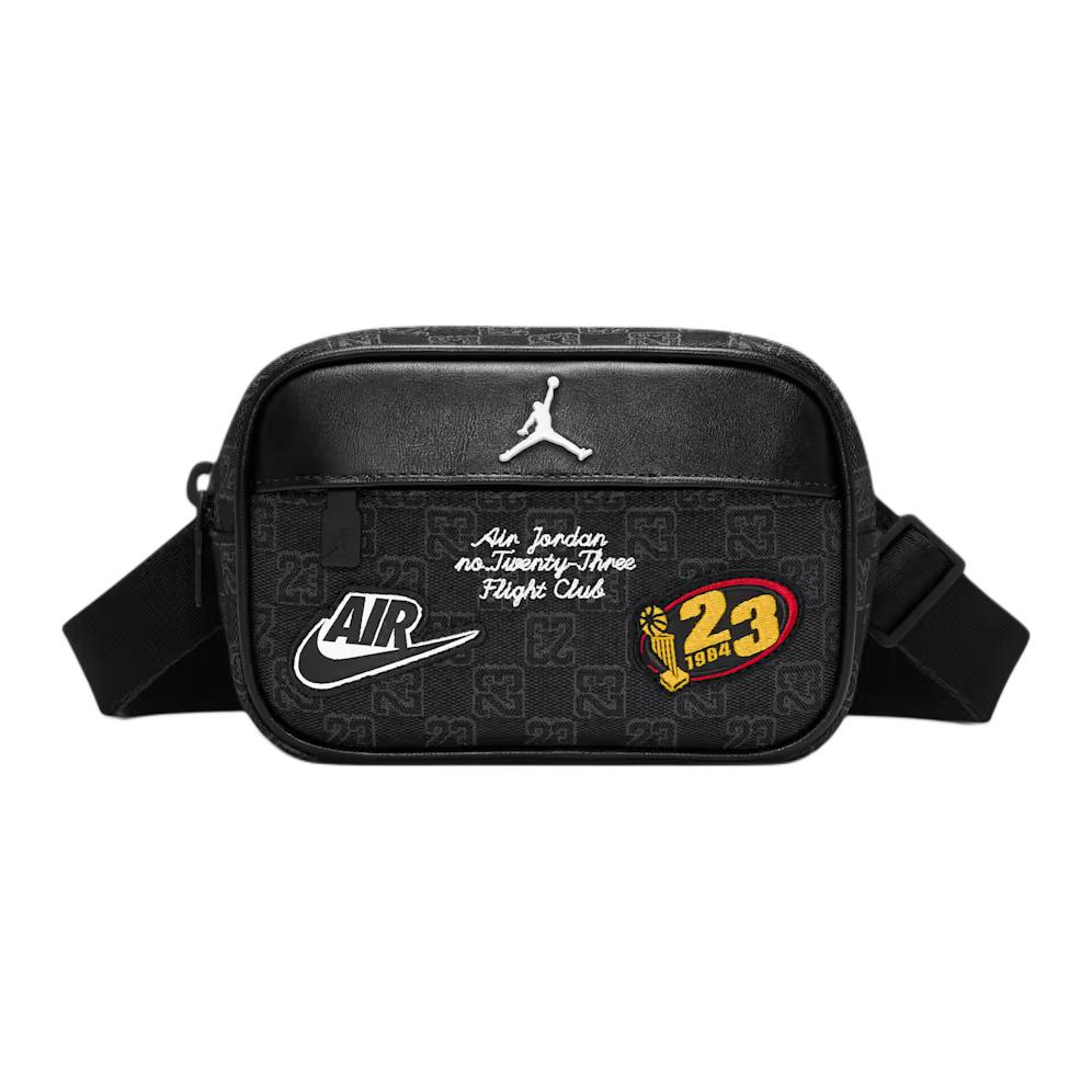 Jordan 1.5L Woven Letter Pattern Waist Bag Men Waist Bag Black IQ5729-010 Black