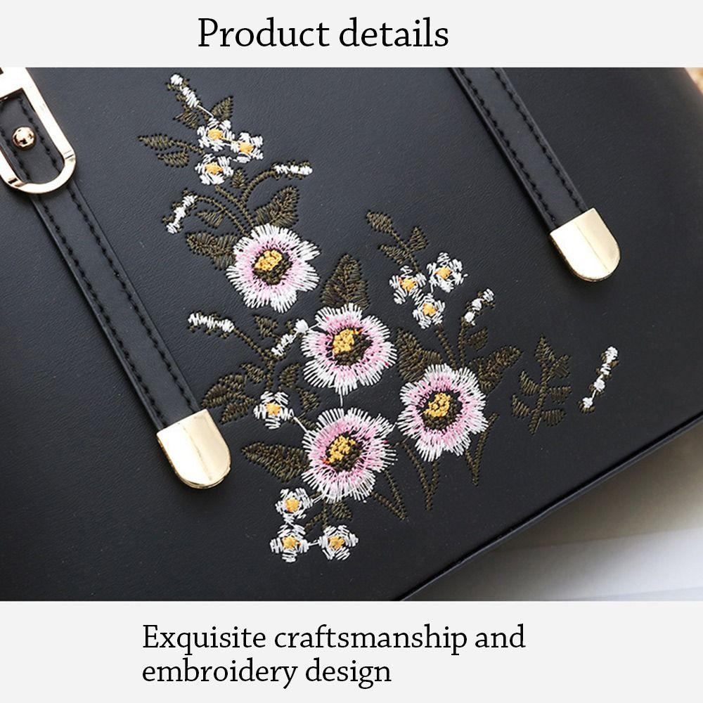Fashion PU Leather Shoulder Bags Solid Color Large Capacity Ladies Handbags with Pendant Female Messenger Bag