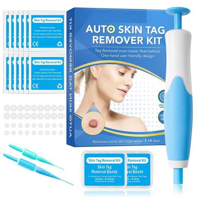 2-in-1 Auto Tags Huidtags Verwijderingspen Snelle Verwijderingskit Veilige Auto Tags Verwijderingspen Met 40 Elastiekjes Voor 2-8mm Huidtags
