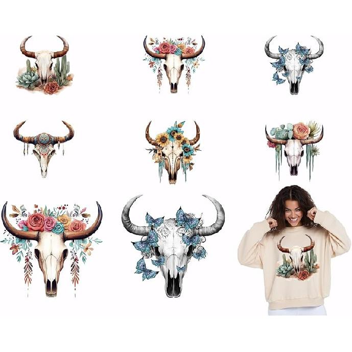 SUPERDANT 9pcs Puppy Dog Heat Transfer Stickers Cute Dog Iron On Transfers Iron On Patches Stickers Washable Heat Transfer Decals for T Shirts