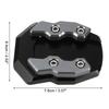 uxcell Motorcycle Kickstand Plate Pad Aluminum Alloy for Honda Adv-160 2022 Motorcycle Extension Foot