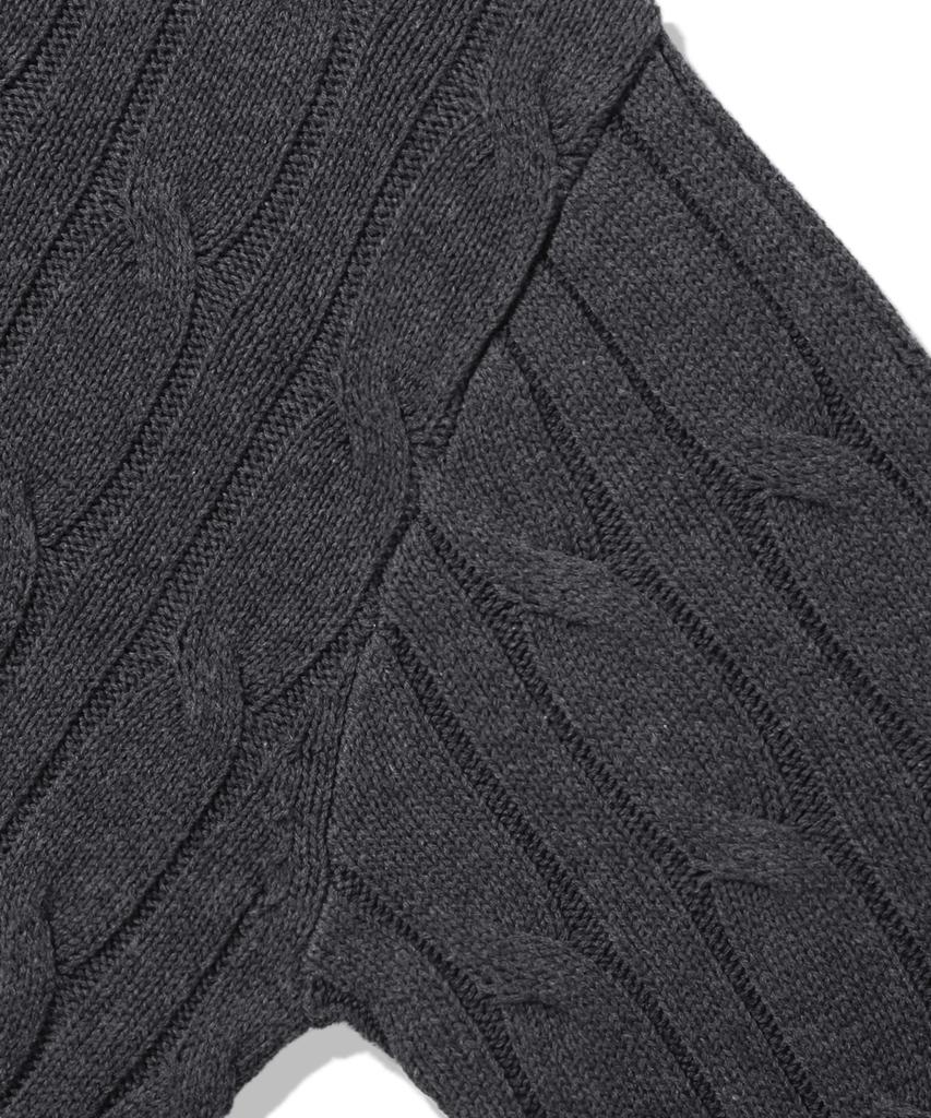 TRILLION Layered Cable Knit_Charcoal