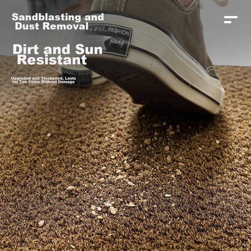 Boneng Carpet Entrance Mat, Doormat, Indoor Foot Mat, Entrance Floor Mat, Outdoor Doormat, Coconut Brown, 60x90cm