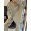 Winter Thickened German Velvet Pajamas Solid Colour Korean Ins Casual Round Neck Loungewear Loose Loungewear Suit