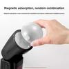 AK-R11 Magnetischer Kuppel-Diffusor Einfache Montage Ersatz Weicher Natürlicher Lichteffekt für Aufsteckblitz Produktfotografie