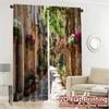 2pcs, 2D FLAT PRINTING Curtains (Without Rod) Flowered Alley Modern Curtain Modern Polyester Curtains Versatile All Ldeal for