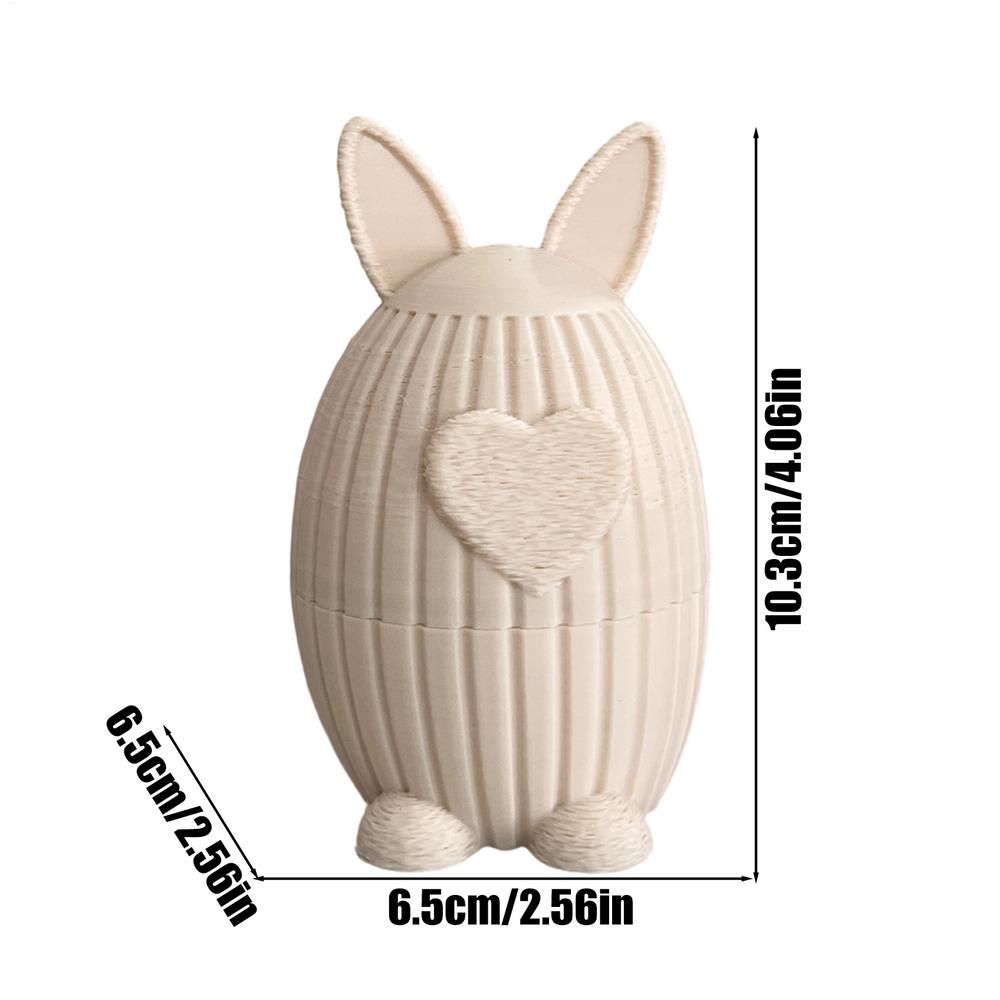 Bunny Candy Dish Cute 3D Printed Easter Bunny Shaped Serving Containers Bowl for Candy for Home Party Table Cookie Snack Sugar