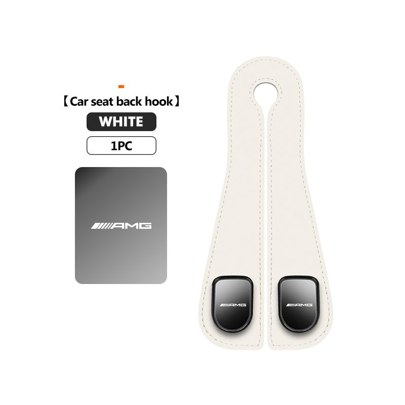 BTY4  Car Headrest Hook Rear Seat Hanging Dual Hook Hanger Universal For Mercedes Benz AMG W204 W205 W203 W211 W201 W210 W108 W124