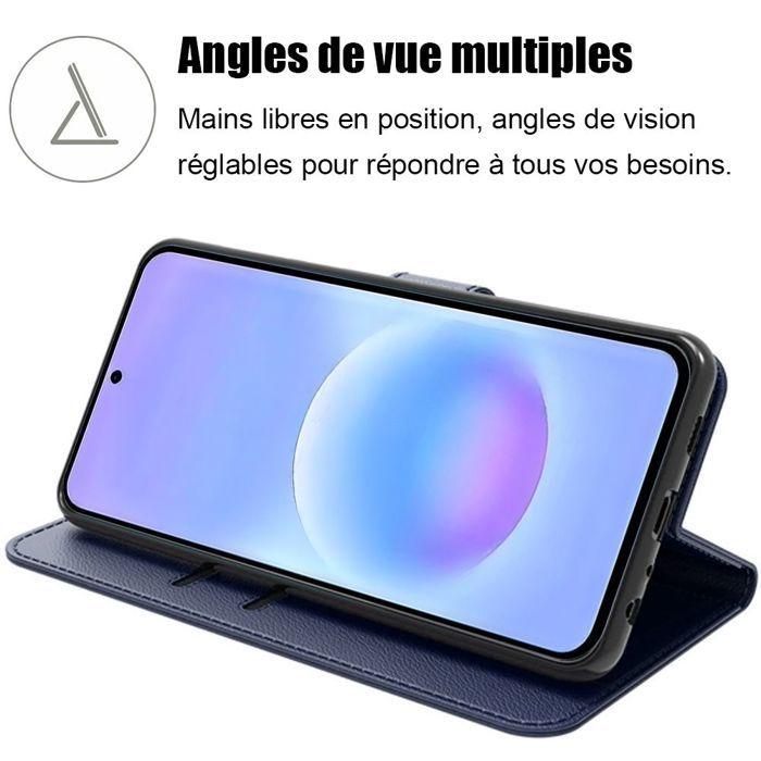 Case for Samsung Galaxy A57 5G, Shockproof Scratch-Resistant Synthetic Leather Flip Protection Dark Blue