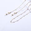 Glasses Chain Faux Pearl Neck Strap Rope Metal Fixed Eyeglass Cord for Driving