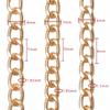 5M Metal Aluminum O-Shaped Chains Twist Chain for DIY Necklace Bracelet Jewelry Making Clothing Bag Component Accessory Supplies