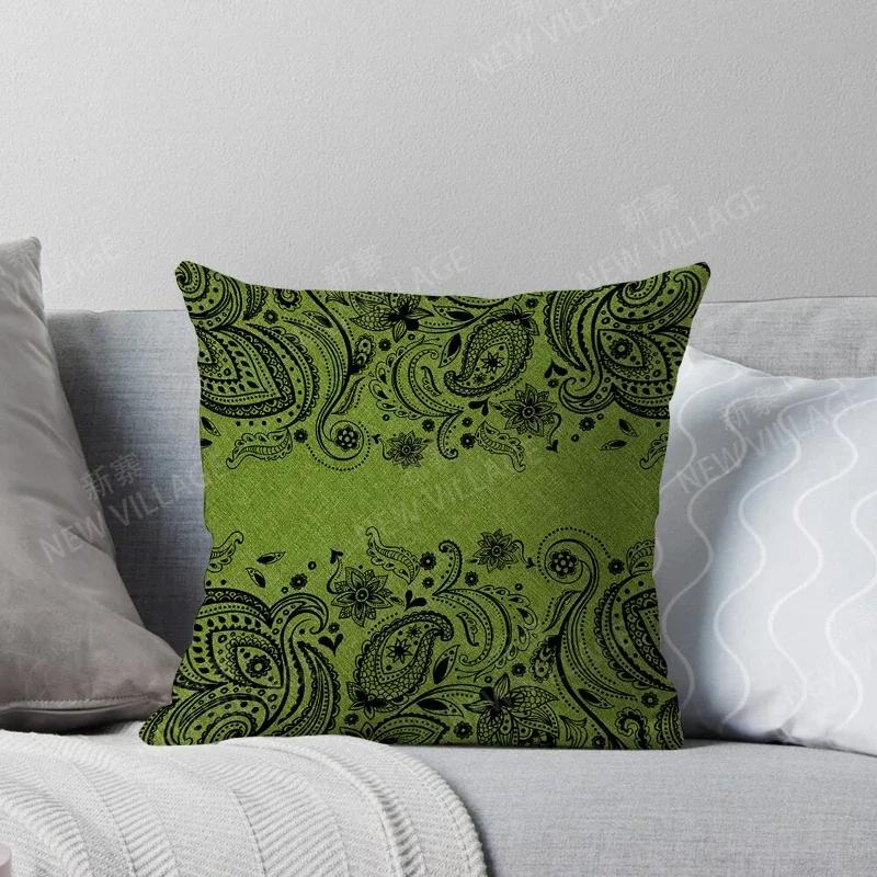 Fall Home Decor Autumn Living Room Throw Pillow Cover Sofa Boho Cushion Cover Mandala