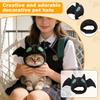 Adorable Plush Pet Winged Hat - Creative Decorative Headwear For Small & Medium Pet (30cm Head Circumference)