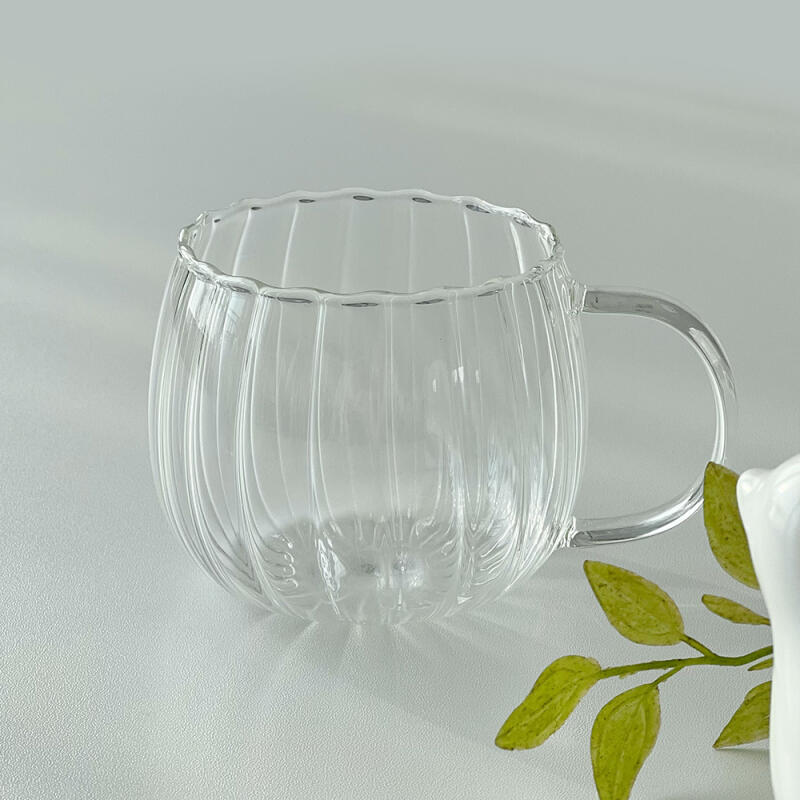 1+1 [Heat-Resistant Glass] Nicott Pleated Round Mug