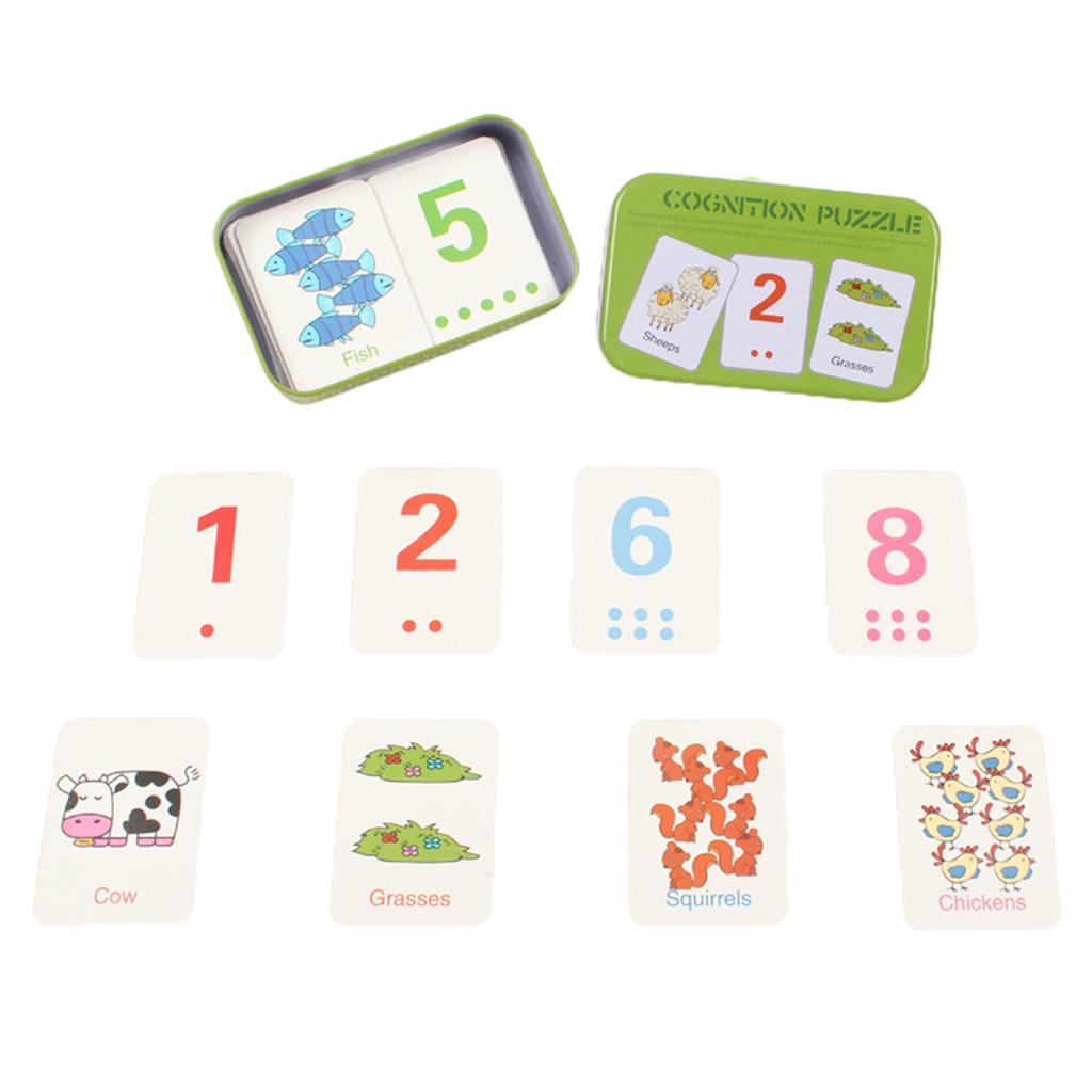Lovely Infants Puzzle Matching Paper Card Toy Funny Pairing Jigsaw Board For Kindergarten