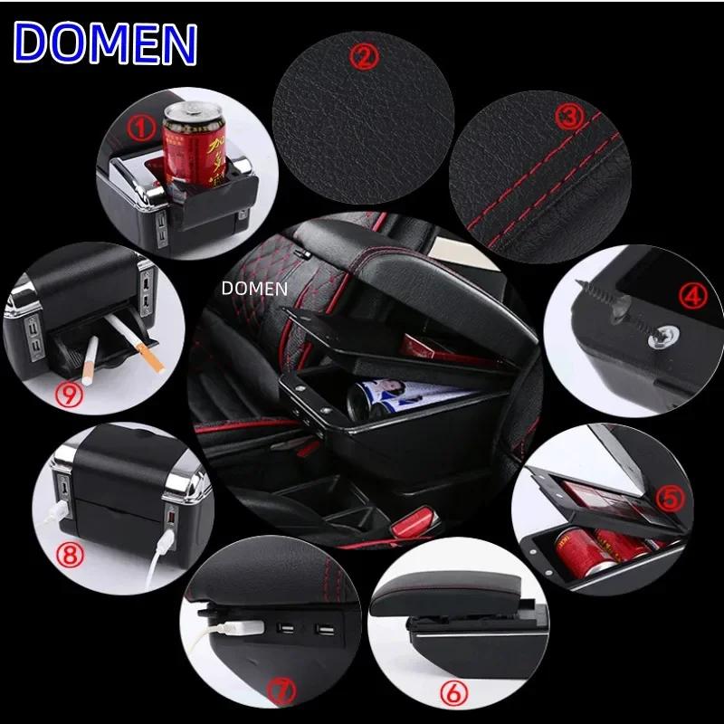 For Ibiza 6j Ibiza 6L Armrest Box For Seat Ibiza Car Armrest Central Storage Box Retrofit with USB Interior Car Accessories