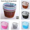 Multicolors Children Bike Basket Plastic Scooter Handlebar Basket  Rear Cycling Accessories