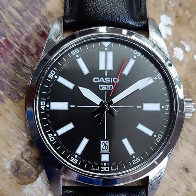 CASIO Men Standard Series Black Watch MTP-VD02L-1E MTP-VD02L-1E