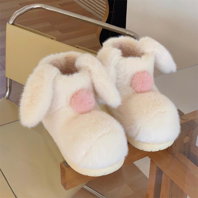 

Пушистые ботинки, Женская обувь, Теплая верхняя одежда, Милые короткие хлопковые ботинки, Мягкие и очаровательные зимние ботинки 36-37 белый