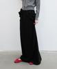 Yunse Ruffle Long Skirt (Black)