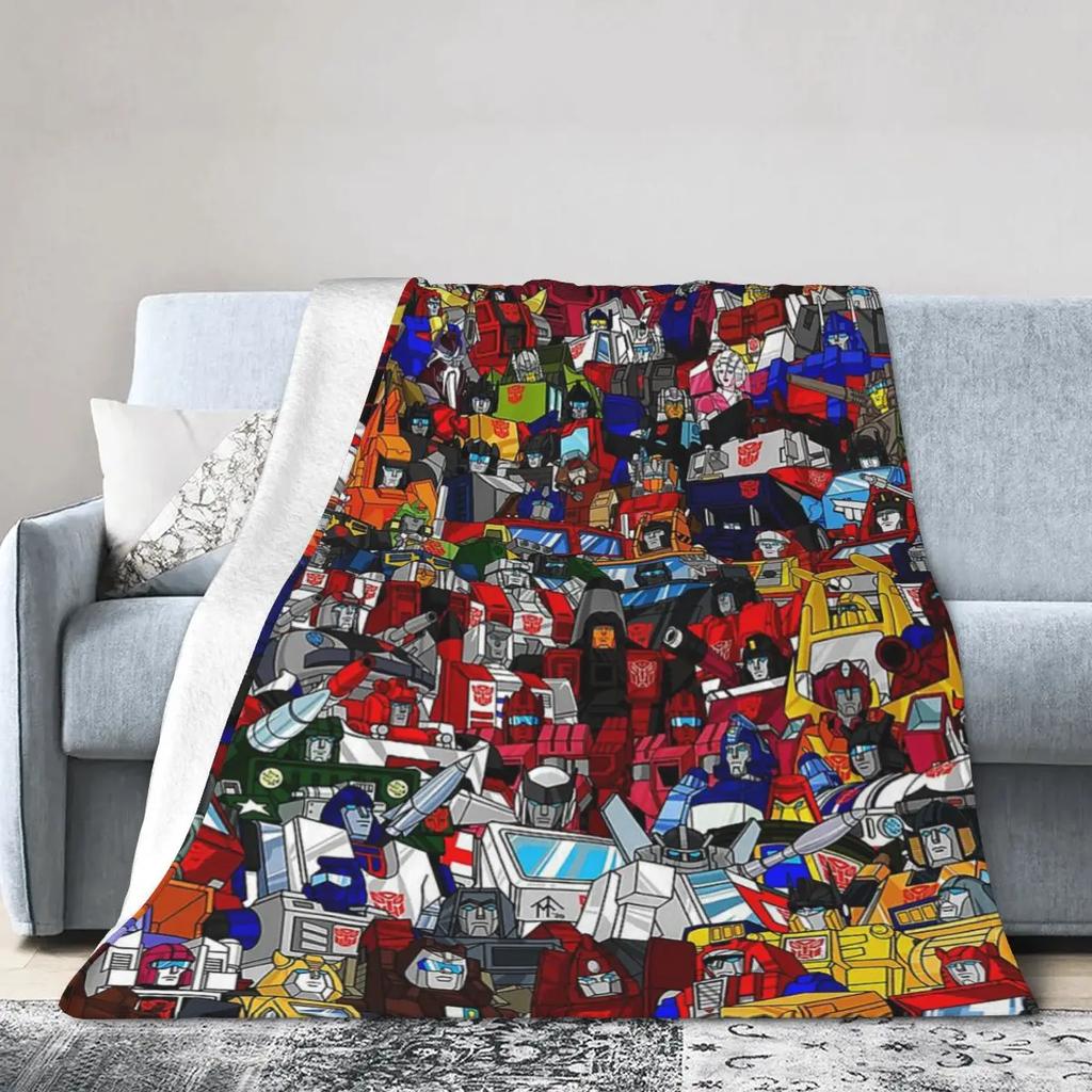 G1 Transformers Autobots Decken Weiche Warme Flanell Überwurfdecke Tagesdecke für Bett Wohnzimmer Picknick Reise Zuhause Sofa
