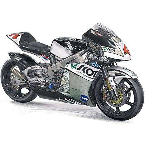 Hasegawa 1/12 Scale Scott Racing Team Honda NSR250RW 2009 WGP250 Champion Plastic Model Kit, BK1