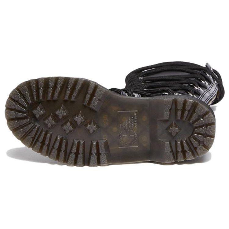 Dr. Martens Daria 1B60 Bex Leather Cross Strap Knee High Boots Women Boots Black 30798001