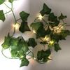 Green Leaf Ivy LED String Lights - Sweet Potato & Maple Leaf Copper Wire for Christmas Outdoor Decor