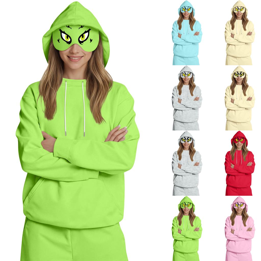 Women's Fashion Women's Lightweight Long Sleeve Pullover With Pockets Preppy Graphic Hoodie