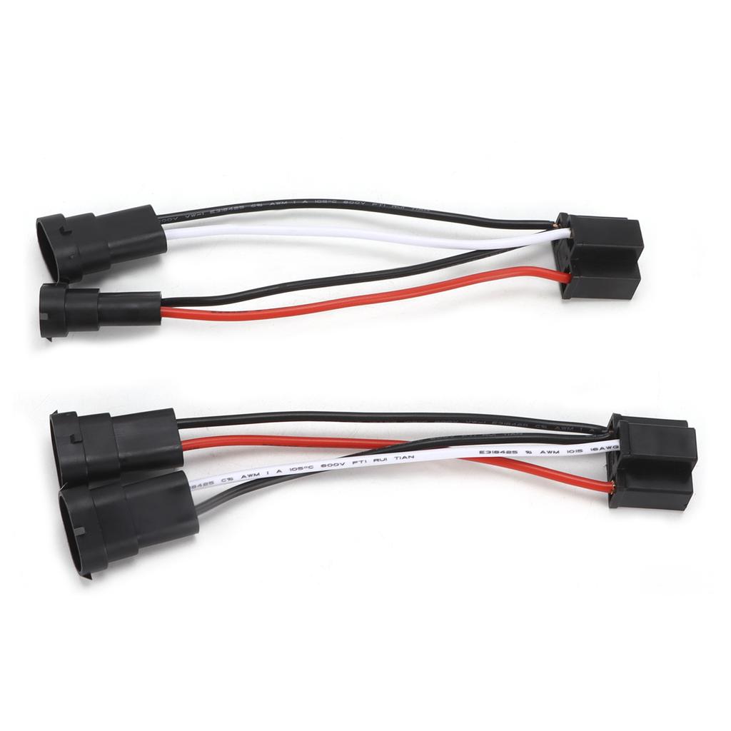 2pcs H4 9003 To H11 Conversion Wire Harness Adapter for Car Headlight Fog Light 12V‑24V