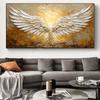 Abstract Angel Wings Canvas Painting Vintage Wall Art Black and White Wings Poster Print For Bedroom Living Room Home Decor